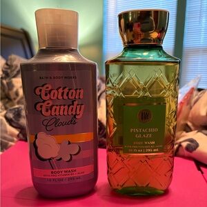 Bath & Body Works Cotton Candy Clouds and Pistachio Glaze Body
